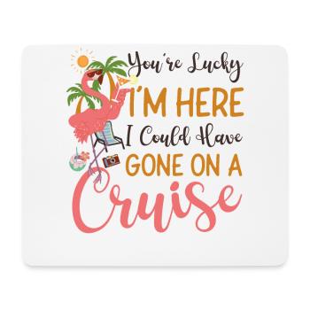 Vacances en bateau de croisière Vous avez de la chance - Tapis de souris (format paysage) - blanc - Devant
