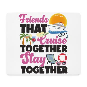Cruise Ship Vacation Friends - Mousepad (Querformat) - Weiß - Vorne