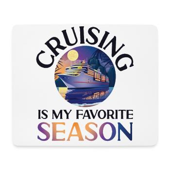 Cruise Ship Vacation Girl Cruising - Mouse Pad (horizontal) - white - Front