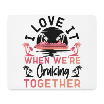 Cruise Ship Vacation Friends - Mousepad (Querformat) - Weiß - Vorne