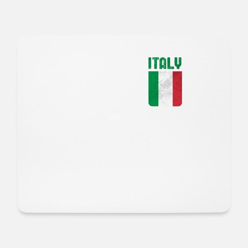Italien Flagge Italia - Mousepad (Querformat) - Weiß