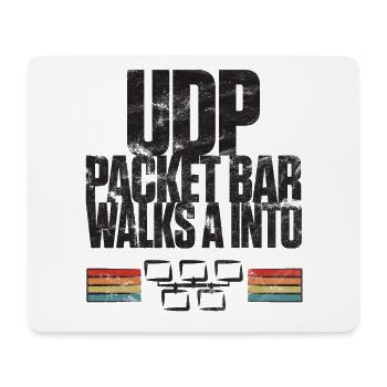 La barre de paquets UDP entre dans - Tapis de souris (format paysage) - blanc - Devant