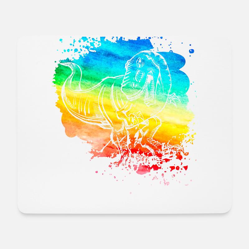 Dinosaur - Mouse Pad (horizontal) - white