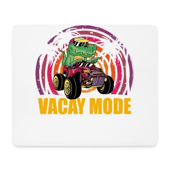 Dinosaur Vacay Fashion - Mouse Pad (horizontal) - white - Front