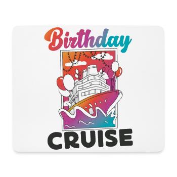Cruise Ship Vacation Birthday - Mousepad (Querformat) - Weiß - Vorne