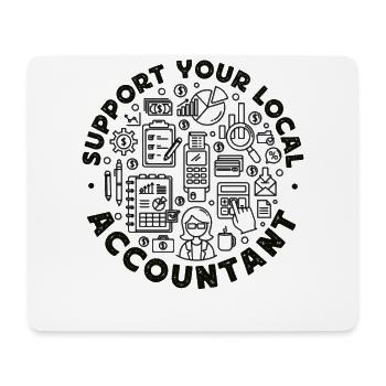 Accountant Bookkeeper Accounting - Mouse Pad (horizontal) - white - Front