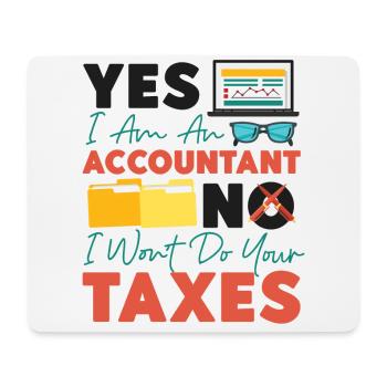 Accountant Bookkeeper Accounting - Mouse Pad (horizontal) - white - Front