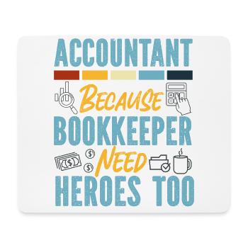 Accountant Bookkeeper Accounting - Mouse Pad (horizontal) - white - Front
