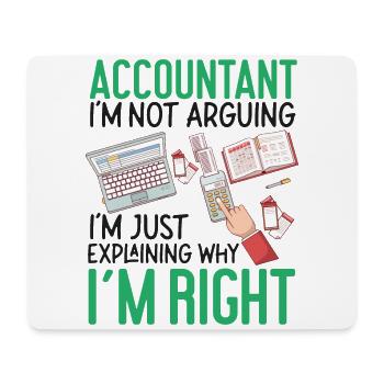 Accountant Bookkeeper Accounting - Mouse Pad (horizontal) - white - Front