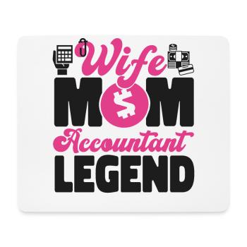 Accountant Bookkeeper Accounting - Mouse Pad (horizontal) - white - Front