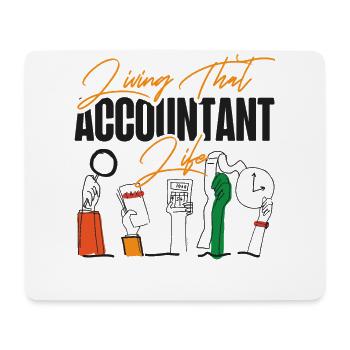 Accountant Bookkeeper Accounting - Mouse Pad (horizontal) - white - Front