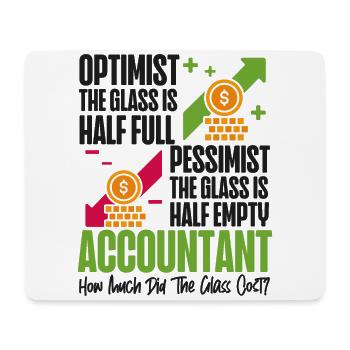 Accountant Bookkeeper Accounting - Mouse Pad (horizontal) - white - Front