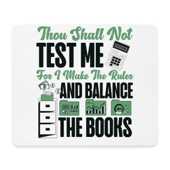 Accountant Bookkeeper Accounting - Mouse Pad (horizontal) - white - Front