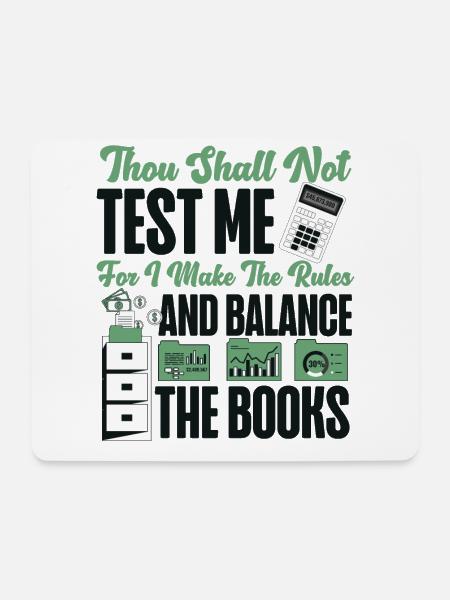 Accountant Bookkeeper Accounting - Mouse Pad (horizontal) - white