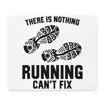 Running Runner Semi-Marathon - Tapis de souris (format paysage) - blanc - Devant