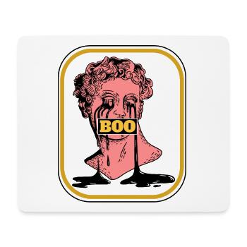 Helloween Antike Büste BOO - Mousepad (Querformat) - Weiß - Vorne