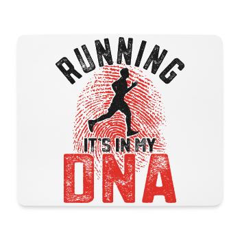 Running Runner Semi-Marathon - Tapis de souris (format paysage) - blanc - Devant
