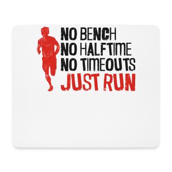 Running Runner Semi-Marathon - Tapis de souris (format paysage) - blanc - Devant