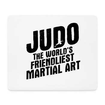 Japanischer Kampfsport Judo - Mousepad (Querformat) - Weiß - Vorne