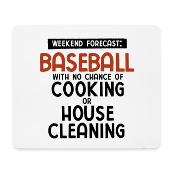 Baseball - Mousepad (Querformat) - Weiß - Vorne
