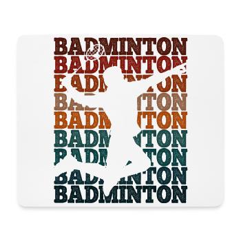 Badminton - Mousepad (Querformat) - Weiß - Vorne