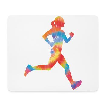 Running Runner Half Marathon Tie - Tapis de souris (format paysage) - blanc - Devant