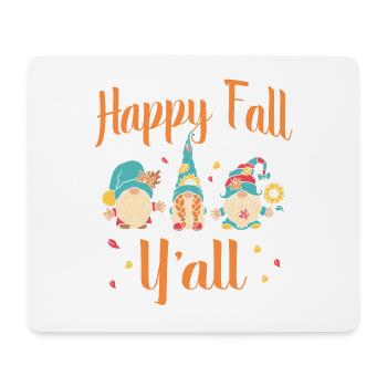 Happy autumn for all gnome fans - Mouse Pad (horizontal) - white - Front