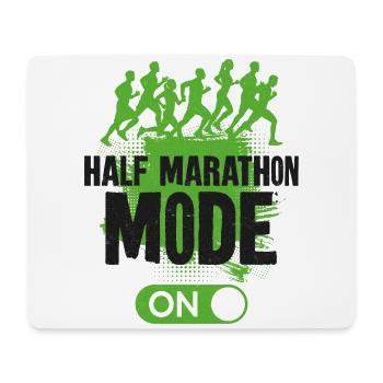 Running Runner Semi-Marathon - Tapis de souris (format paysage) - blanc - Devant