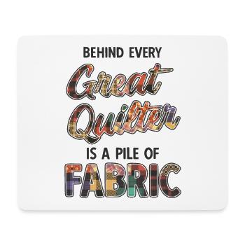 Quilten von Tagesdecken - Mousepad (Querformat) - Weiß - Vorne
