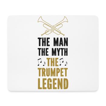 Trumpet Player The Man The Myth - Mousepad (Querformat) - Weiß - Vorne