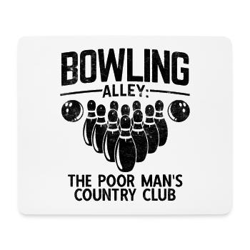Bowling - Mousepad (Querformat) - Weiß - Vorne