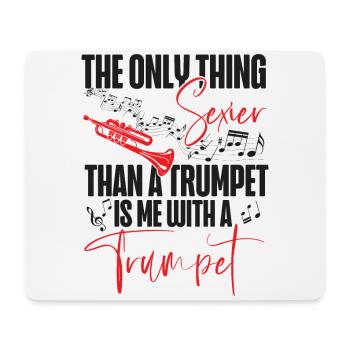 Trumpet Player The Only Thing - Mouse Pad (horizontal) - white - Front