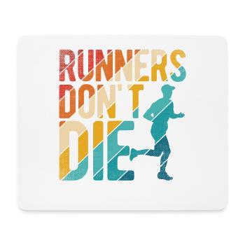 Läufer Joggen - Mousepad (Querformat) - Weiß - Vorne
