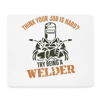 Welder Welding Vintage Think Your - Mousepad (Querformat) - Weiß - Vorne