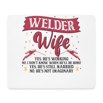 Welder Welding Wife Welder Wife - Mousepad (Querformat) - Weiß - Vorne