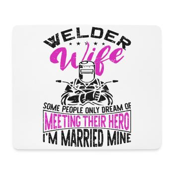 Welder Welding Marriage Wedding - Mousepad (Querformat) - Weiß - Vorne