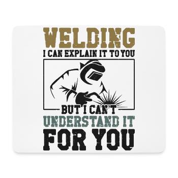 Welder Welding Vintage Welding I - Mouse Pad (horizontal) - white - Front