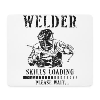 Welder Welding Apprentice Vintage - Mouse Pad (horizontal) - white - Front
