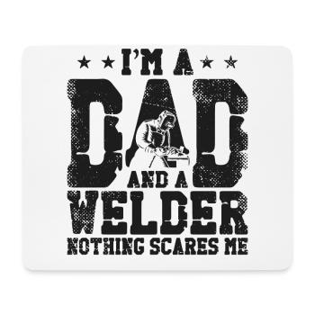 Welder Welding Dad Father Vintage - Mouse Pad (horizontal) - white - Front