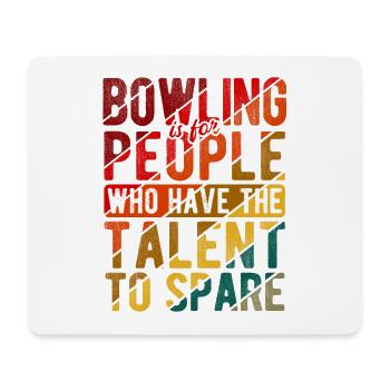 Bowling - Mousepad (Querformat) - Weiß - Vorne