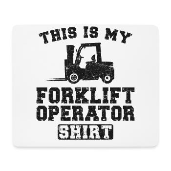 Certified Forklift Truck Operator - Mousepad (Querformat) - Weiß - Vorne