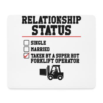 Certified Forklift Truck Operator - Mousepad (Querformat) - Weiß - Vorne