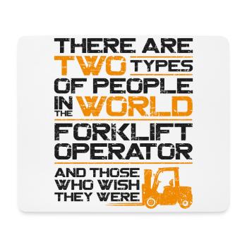 Certified Forklift Truck Operator - Mousepad (Querformat) - Weiß - Vorne