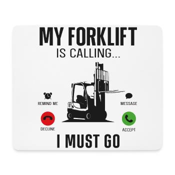 Certified Forklift Truck Operator - Mousepad (Querformat) - Weiß - Vorne
