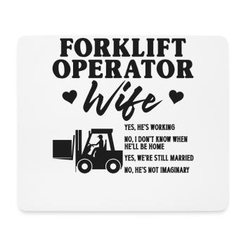 Certified Forklift Truck Operator - Mousepad (Querformat) - Weiß - Vorne
