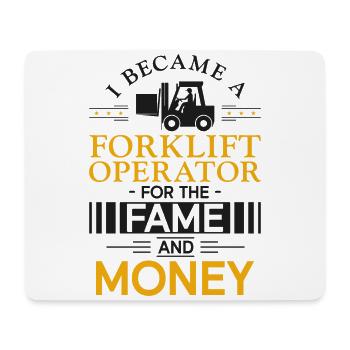 Certified Forklift Truck Operator - Mousepad (Querformat) - Weiß - Vorne