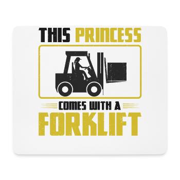 Certified Forklift Truck Operator - Mousepad (Querformat) - Weiß - Vorne