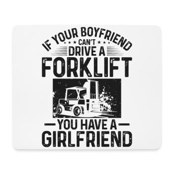 Certified Forklift Truck Operator - Mouse Pad (horizontal) - white - Front