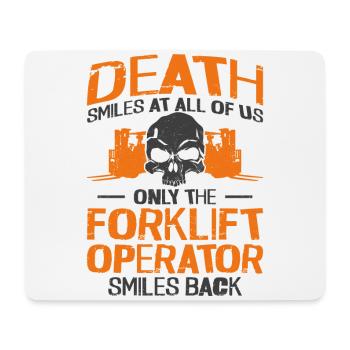 Certified Forklift Truck Operator - Mousepad (Querformat) - Weiß - Vorne
