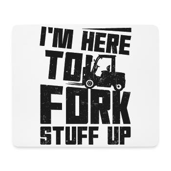 Certified Forklift Truck Operator - Mouse Pad (horizontal) - white - Front